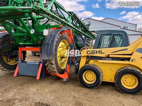 skid steer tire changer|The TireGrabber .